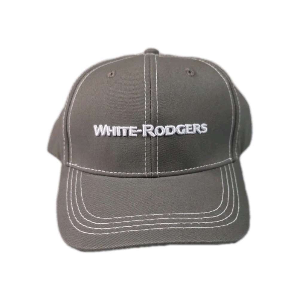 Emerson White Rodgers Brown White Stitch Adjustable Strap Trucker Hat